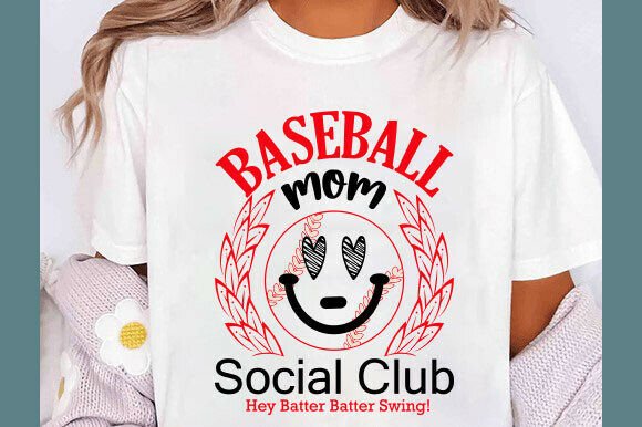 Baseball Mom Social Club Coquette SVG: A Versatile Graphic Design Asset for T-Shirt Designs