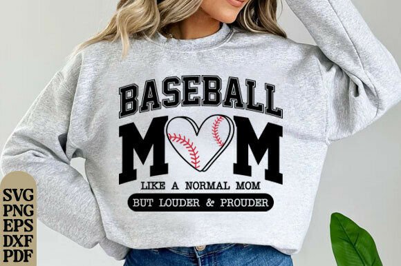Baseball Mom SVG: A Versatile Graphic for T-Shirt and Brand Design