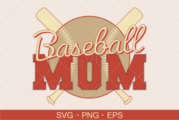 Baseball Mom T-Shirt Design: A Versatile Graphic for Local Branding