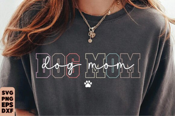 Dog Mom Shirt, Fur Mama SVG PNG: A Playful Graphic for Creative Projects