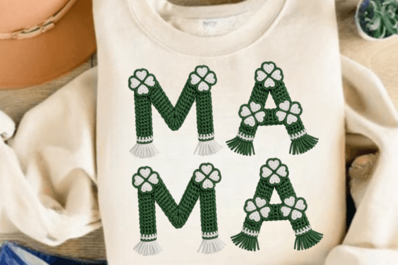 Faux Yarn Lucky Mama PNG: A Festive Graphic Asset for Local Business Branding