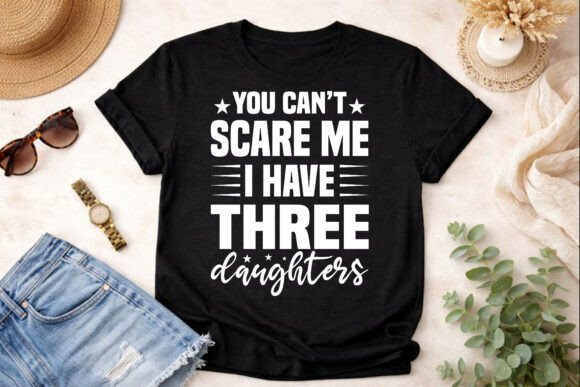 Fearless Mom of Three Daughters SVG Design: A Bold Creative Asset for T-Shirt Graphics