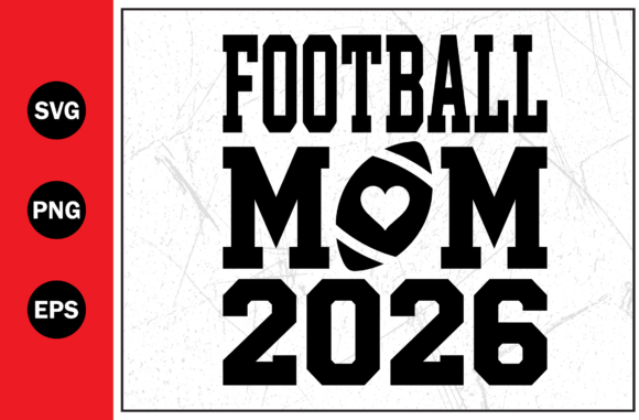 Football Mom Hearts SVG Graphic for Strong T-Shirt Designs