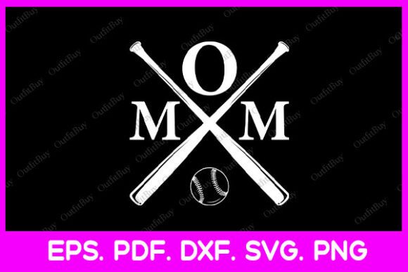 Mom Baseball Matching Baseball Svg: A Versatile Graphic Design Asset for Local Business Branding