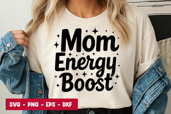 Mom Energy Boost Typography SVG PNG – A Freebie That Feels Professional