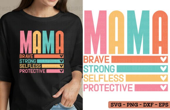 Retro Mama PNG SVG Mother’s Day Mom: A Nostalgic Graphic for Local Branding