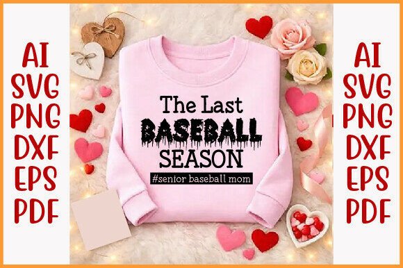 Senior Baseball Mom SVG: A Strong Graphic Design Asset for T-Shirt Designs