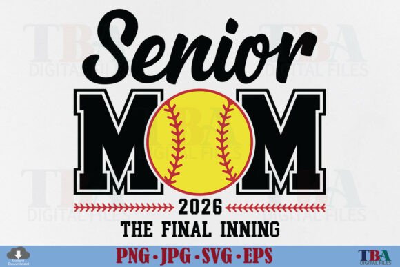 Senior Mom Softball Class of 2026 SVG Review for T-Shirt Designs