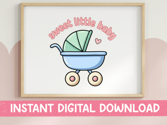 Sweet Little Baby Stroller SVG: A Versatile Graphic for T-Shirt Designs and Creative Projects